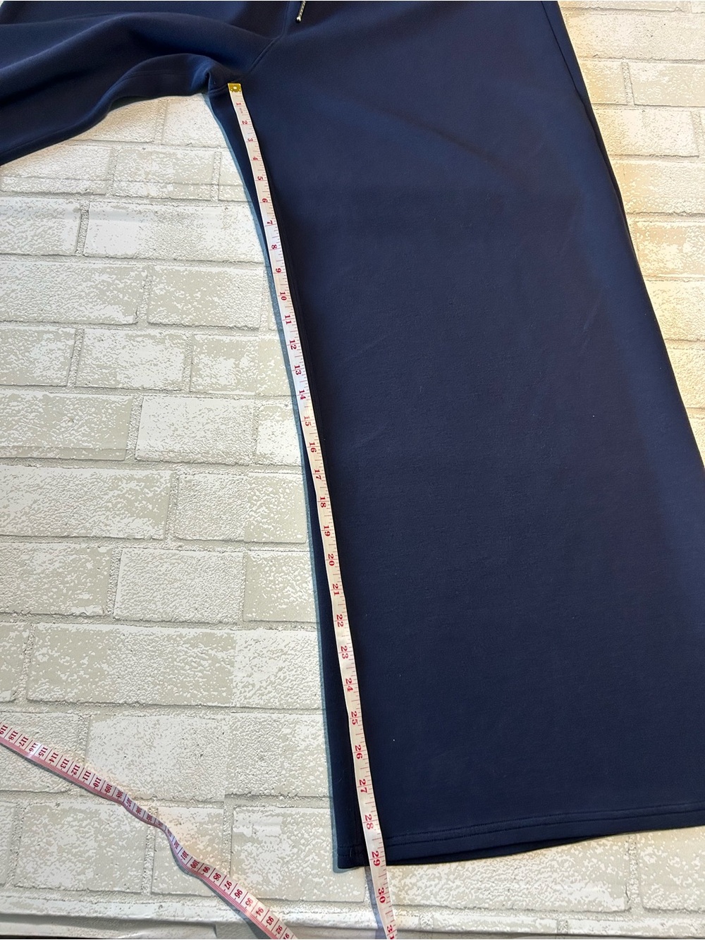 Spanx Air Essential Wide-Leg Lounge Pants - Navy Blue - Picture 7 of 9